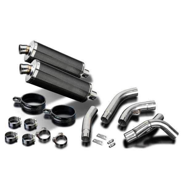Delkevic slip-on kit Oval Carbon 350mm - ZX-10R NINJA (2006-2007)