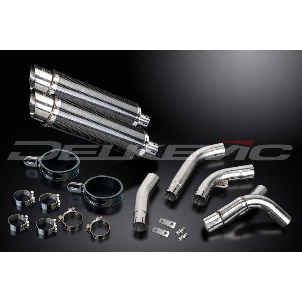 Delkevic slip-on kit Round Carbon 350mm - ZX-10R NINJA (2006-2007)