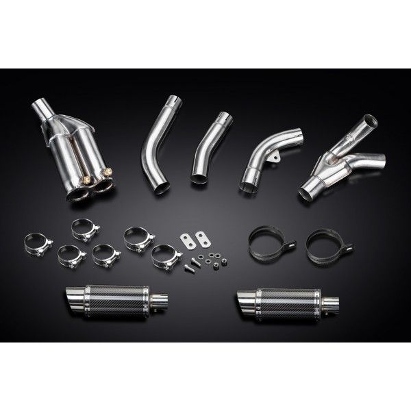 Delkevic slip-on kit Round Carbon 200mm - ZX10R 06-07 DECAT