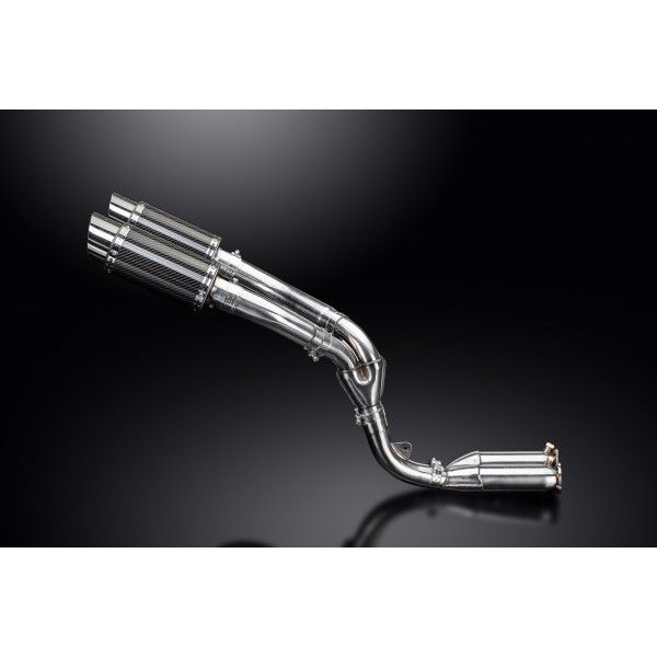 Delkevic slip-on kit Round Carbon 200mm - ZX10R 06-07 DECAT