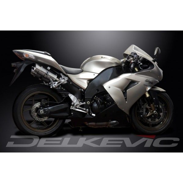 Delkevic slip-on kit Round RVS 200mm - ZX10R 06-07 DECAT