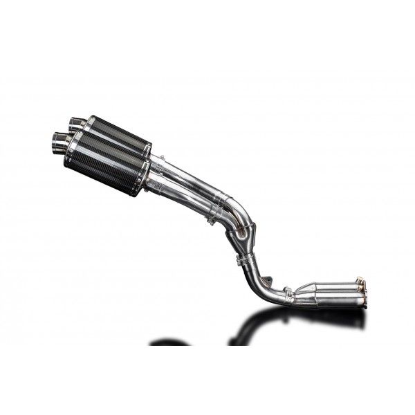 Delkevic slip-on kit Oval Carbon 225mm - ZX10R 06-07 DECAT