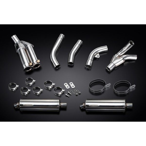 Delkevic slip-on kit Oval RVS 350mm - ZX10R 06-07 DECAT