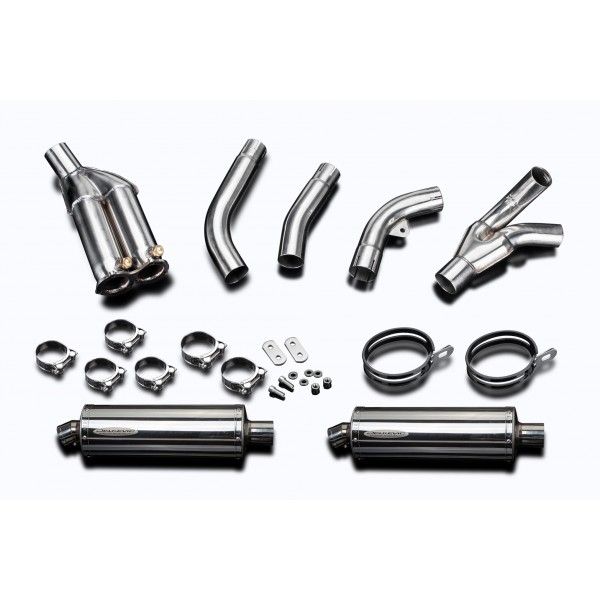 Delkevic slip-on kit Oval RVS 350mm - ZX10R 06-07 DECAT