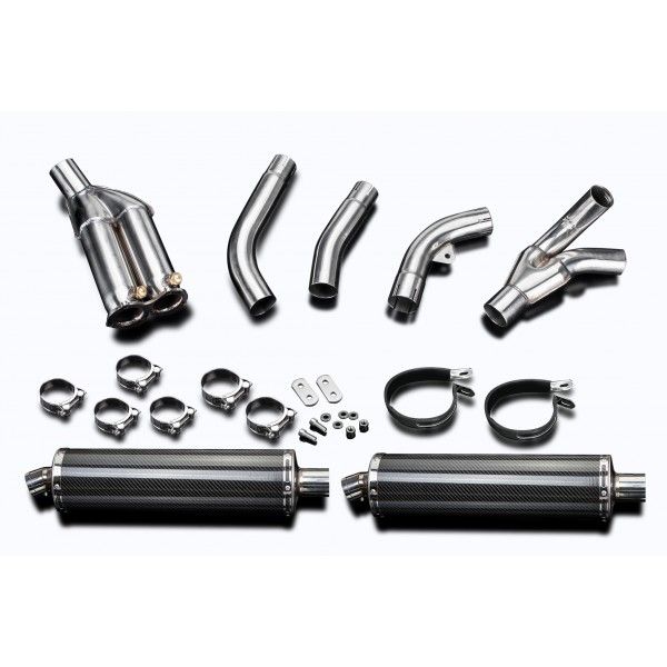 Delkevic slip-on kit Oval Carbon 450mm - ZX10R 06-07 DECAT