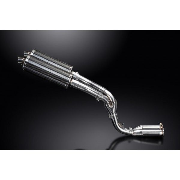 Delkevic slip-on kit Oval Carbon 350mm - ZX10R 06-07 DECAT