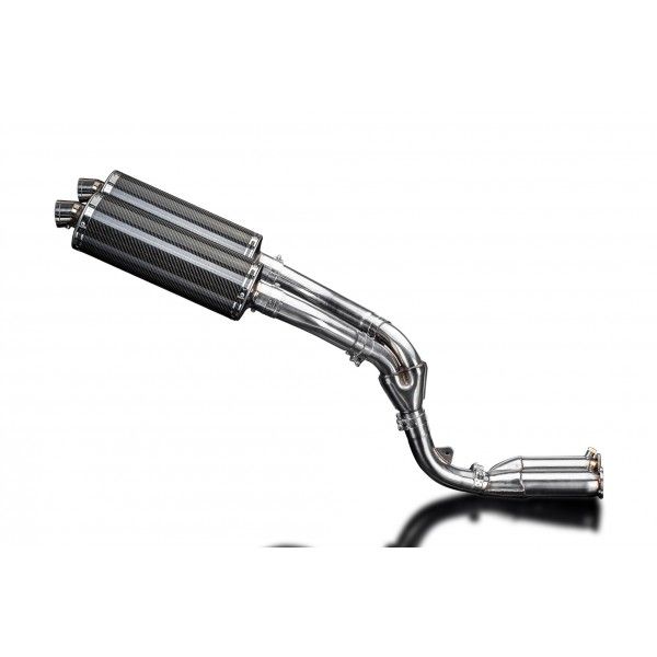 Delkevic slip-on kit Oval Carbon 350mm - ZX10R 06-07 DECAT