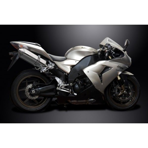 Delkevic slip-on kit Tri-Oval RVS 320mm - ZX10R 06-07 DECAT