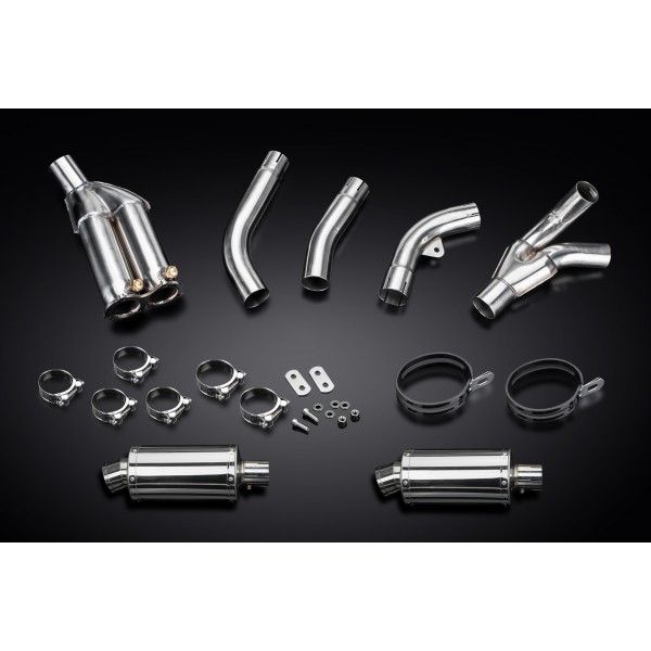 Delkevic slip-on kit Oval RVS 225mm - ZX10R 06-07 DECAT