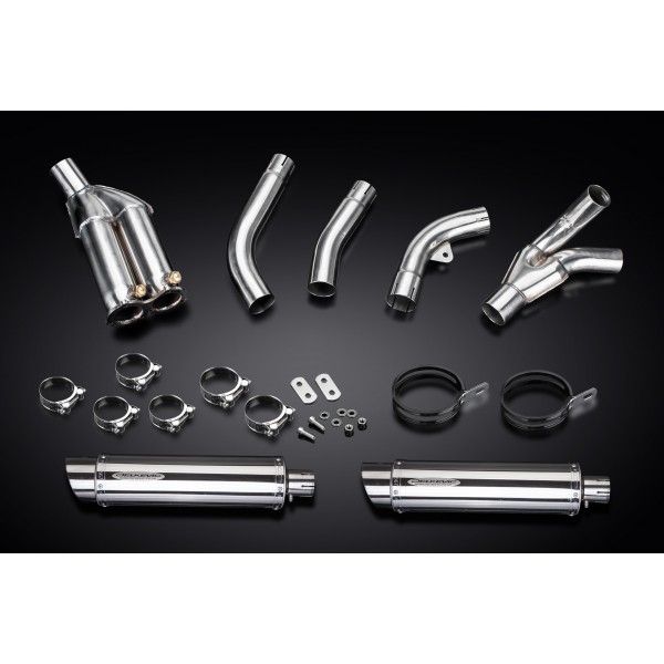 Delkevic slip-on kit Round RVS 350mm - ZX10R 06-07 DECAT