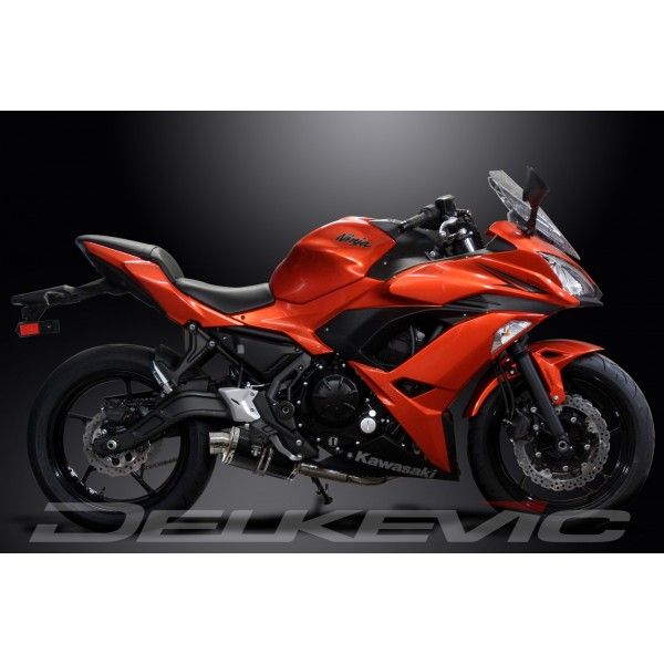 Delkevic volledig systeem Oval Carbon 225mm - Ninja 650 (2017-2020)