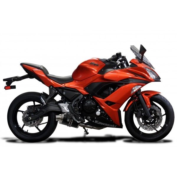 Delkevic volledig systeem Oval Carbon 225mm - Ninja 650 (2017-2020)