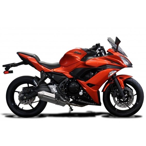 Delkevic volledig systeem Tri-Oval RVS 320mm - Ninja 650 (2017-2020)