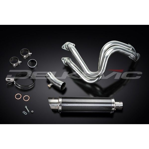 Delkevic volledig systeem Round Carbon 350mm - Ninja 650 (2017-2020)