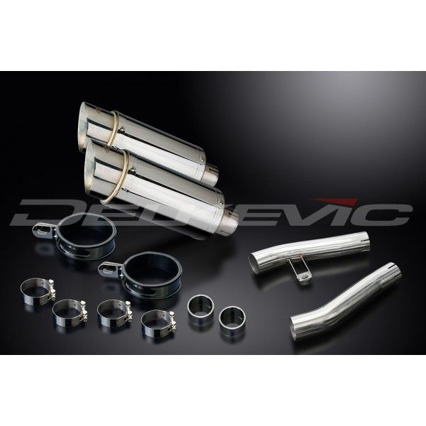 Delkevic slip-on kit Round RVS 200mm - ZZR1200 (2002-2005)