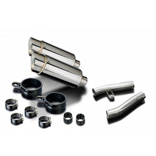 Delkevic slip-on kit Round RVS 200mm - ZZR1200 (2002-2005)