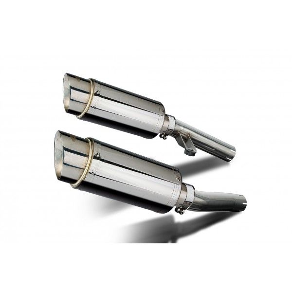 Delkevic slip-on kit Round RVS 200mm - ZZR1200 (2002-2005)