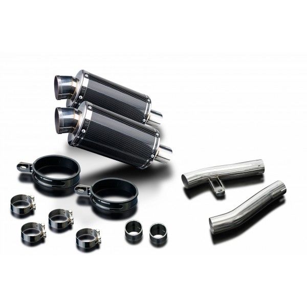 Delkevic slip-on kit Oval Carbon 225mm - ZZR1200 (2002-2005)