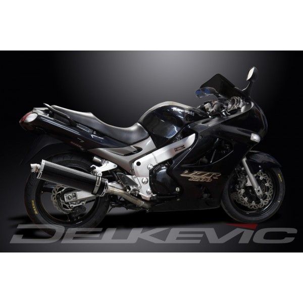 Delkevic slip-on kit Oval Carbon 450mm - ZZR1200 (2002-2005)