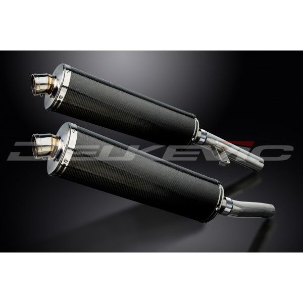 Delkevic slip-on kit Oval Carbon 450mm - ZZR1200 (2002-2005)