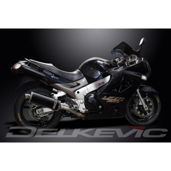 Delkevic slip-on kit Oval Carbon 350mm - ZZR1200 (2002-2005)