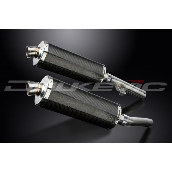 Delkevic slip-on kit Oval Carbon 350mm - ZZR1200 (2002-2005)