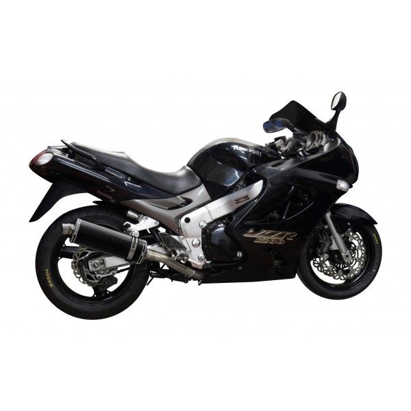 Delkevic slip-on kit Oval Carbon 350mm - ZZR1200 (2002-2005)