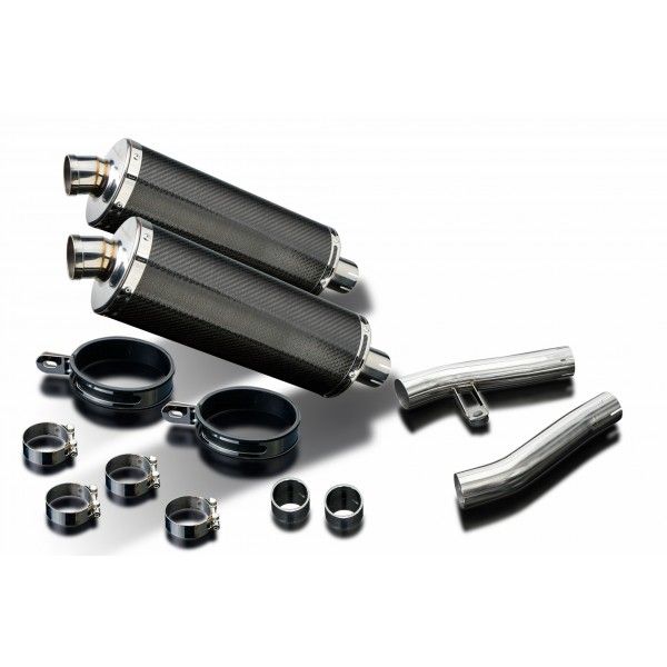 Delkevic slip-on kit Oval Carbon 350mm - ZZR1200 (2002-2005)