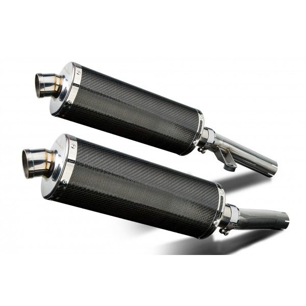 Delkevic slip-on kit Oval Carbon 350mm - ZZR1200 (2002-2005)