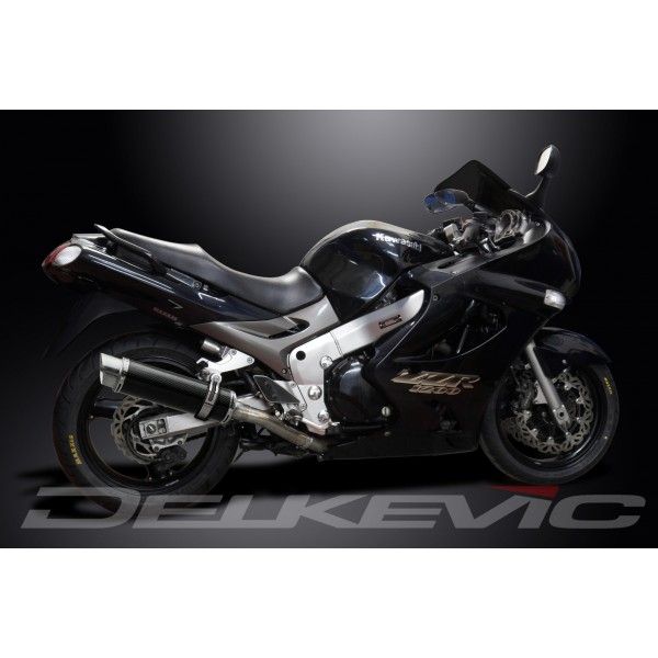 Delkevic slip-on kit Round Carbon 350mm - ZZR1200 (2002-2005)