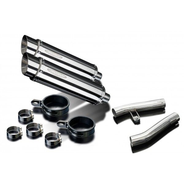 Delkevic slip-on kit Round RVS 350mm - ZZR1200 (2002-2005)