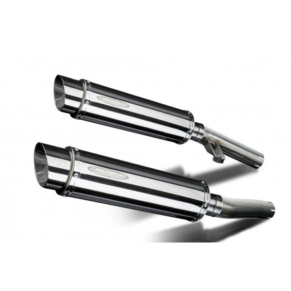 Delkevic slip-on kit Round RVS 350mm - ZZR1200 (2002-2005)