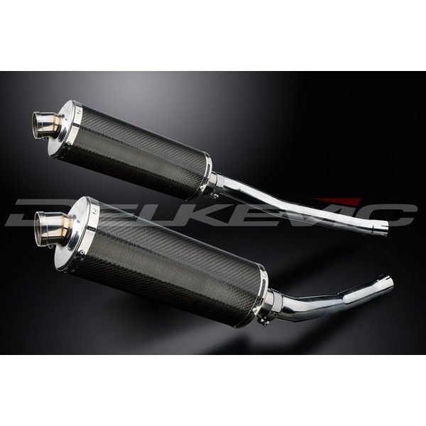 Delkevic slip-on kit Oval Carbon 350mm - ZZR1400/ZX14 (2006-2007)