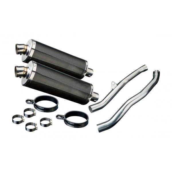 Delkevic slip-on kit Oval Carbon 350mm - ZZR1400/ZX14 (2006-2007)