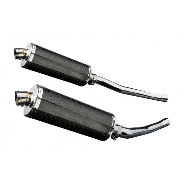 Delkevic slip-on kit Oval Carbon 350mm - ZZR1400/ZX14 (2006-2007)