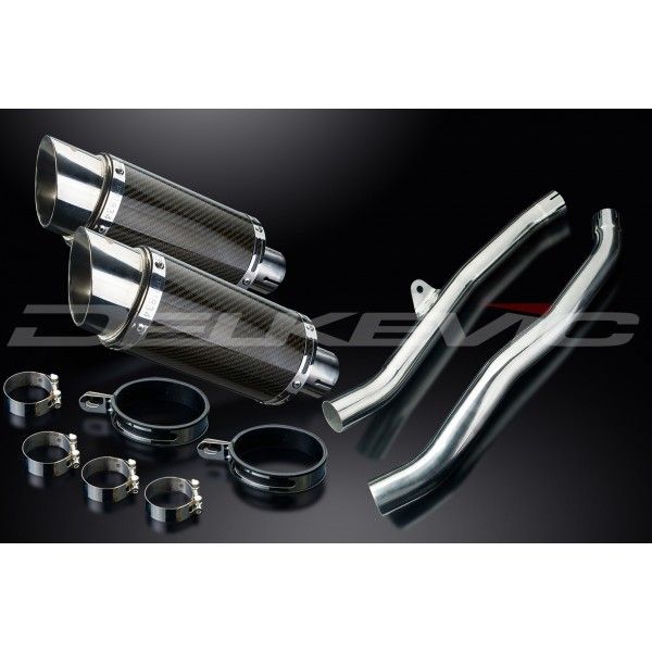 Delkevic slip-on kit Round Carbon 200mm - ZZR1400/ZX14 (2006-2007)