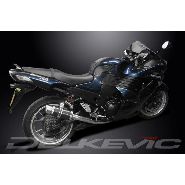Delkevic slip-on kit Round Carbon 200mm - ZZR1400/ZX14 (2006-2007)