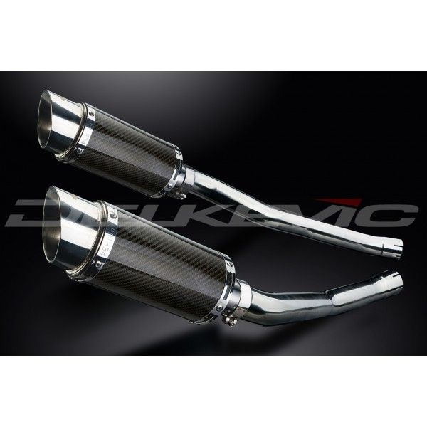 Delkevic slip-on kit Round Carbon 200mm - ZZR1400/ZX14 (2006-2007)