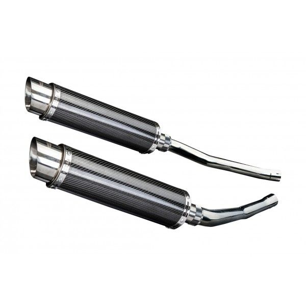 Delkevic slip-on kit Round Carbon 350mm - ZZR1400/ZX14 (2006-2007)