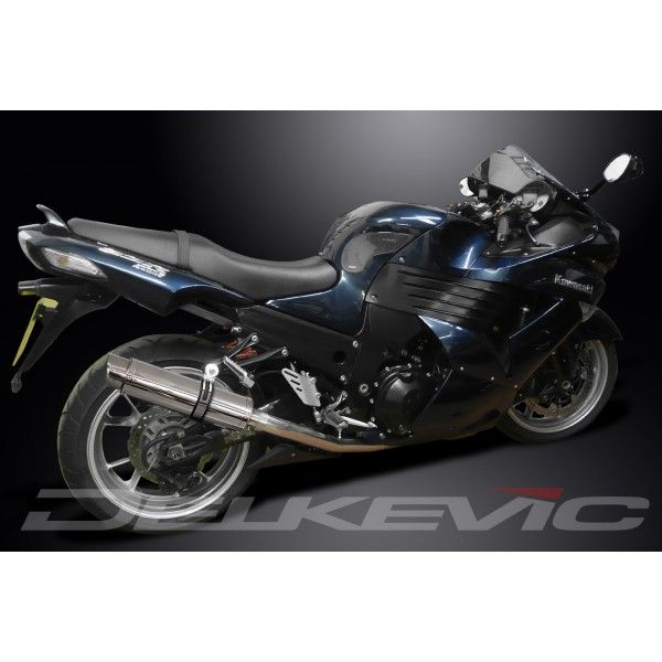 Delkevic slip-on kit Round RVS 350mm - ZZR1400/ZX14 (2006-2007)