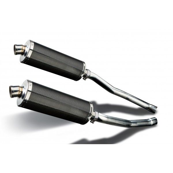 Delkevic slip-on kit Oval Carbon 350mm - ZZR1400/ZX14 (2008-2011)