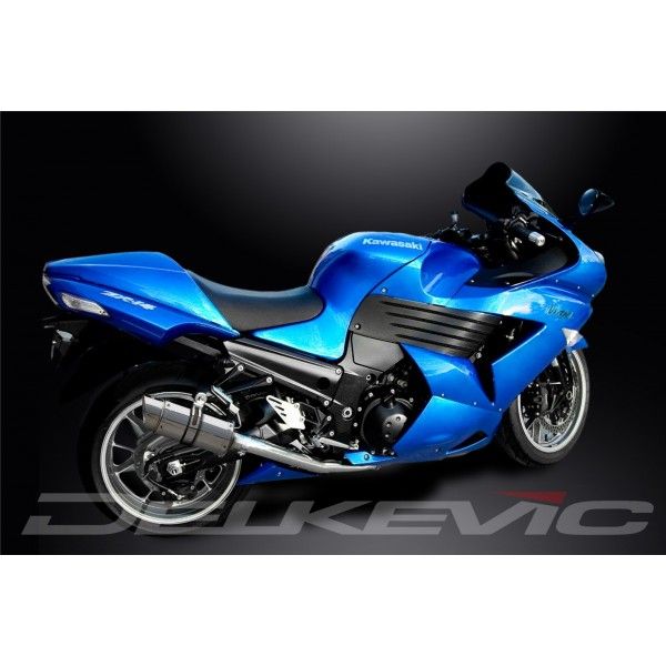 Delkevic slip-on kit Round RVS 200mm - ZZR1400/ZX14 (2008-2011)