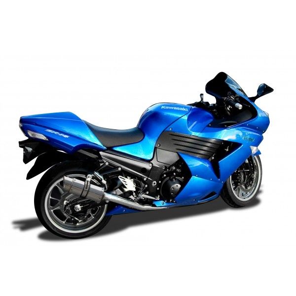 Delkevic slip-on kit Round RVS 200mm - ZZR1400/ZX14 (2008-2011)