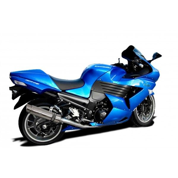 Delkevic slip-on kit Round RVS 350mm - ZZR1400/ZX14 (2008-2011)