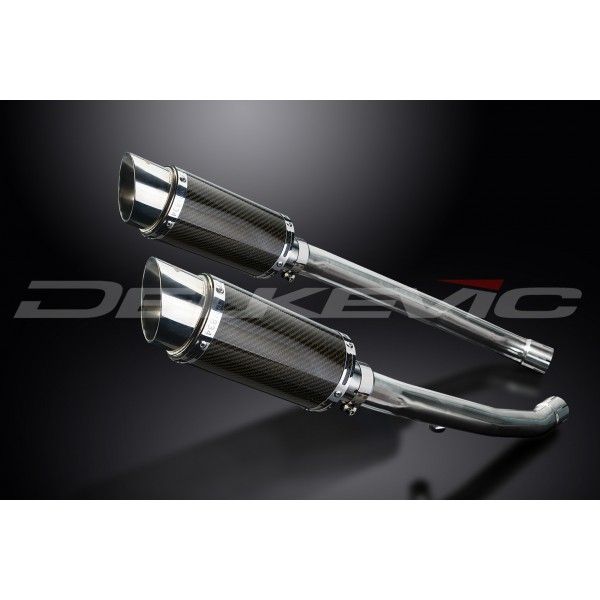 Delkevic slip-on kit Round Carbon 200mm - ZZR1400 (2012-2020)