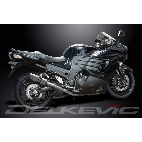 Delkevic slip-on kit Round RVS 200mm - ZZR1400 (2012-2020)