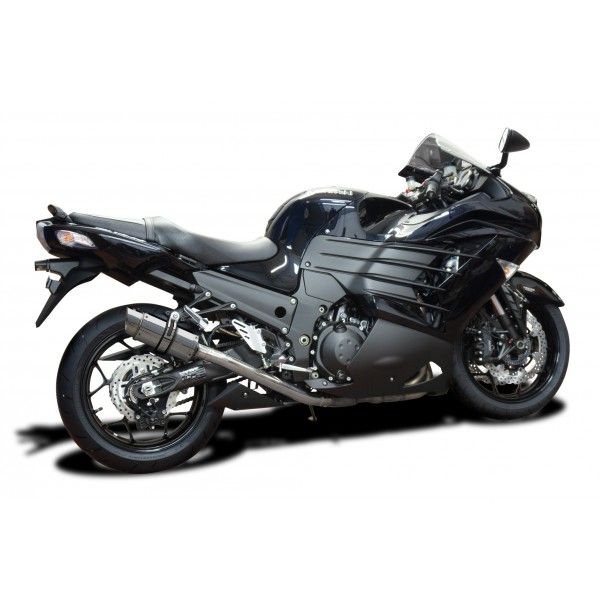 Delkevic slip-on kit Round RVS 200mm - ZZR1400 (2012-2020)