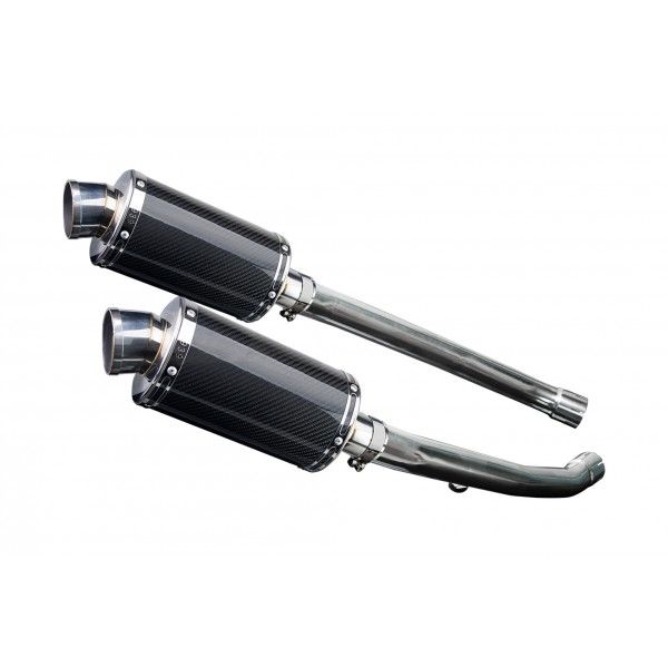 Delkevic slip-on kit Oval Carbon 225mm - ZZR1400 (2012-2020)