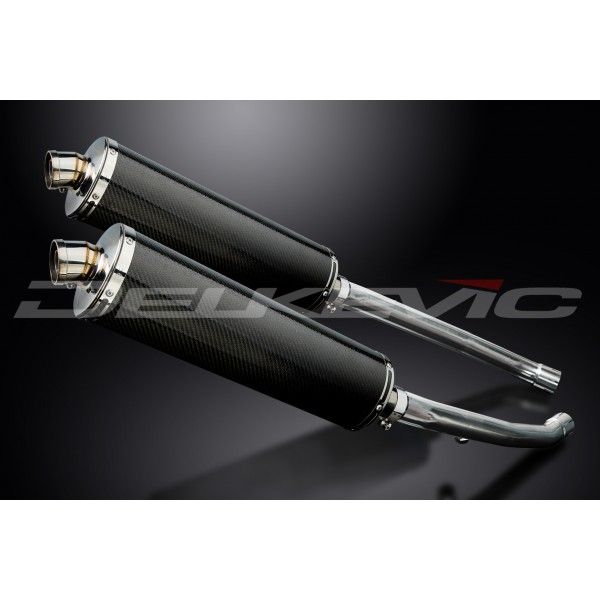 Delkevic slip-on kit Oval Carbon 450mm - ZZR1400 (2012-2020)