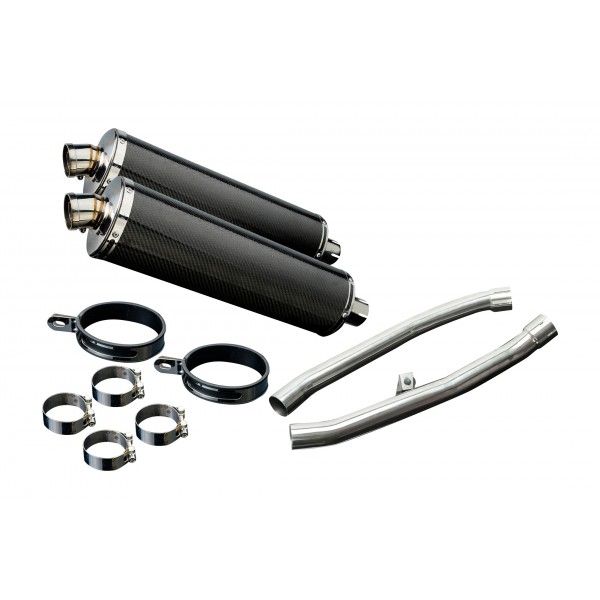Delkevic slip-on kit Oval Carbon 450mm - ZZR1400 (2012-2020)
